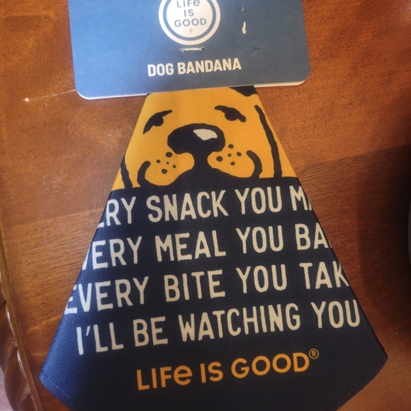 Life is Good. Dog Bandana - Picture 3 of 4